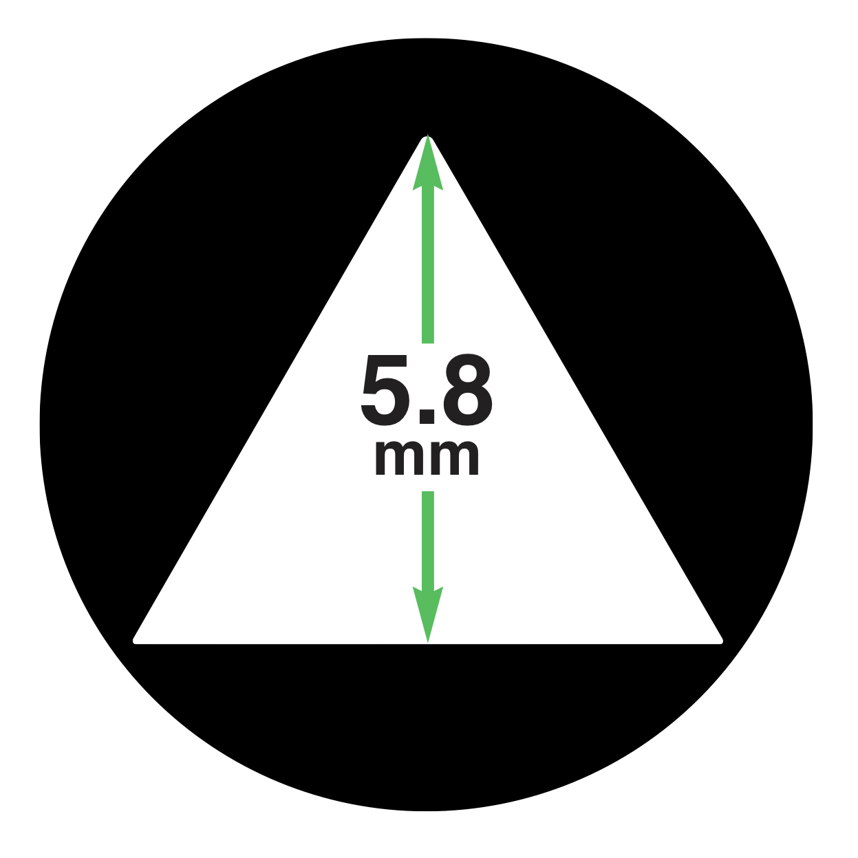 6mm Triangle Key