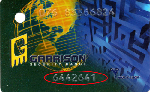 Garrison Code Card