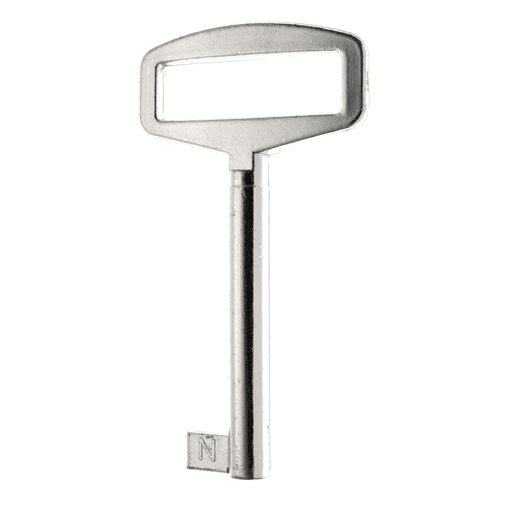 Chrome Wardrobe Key