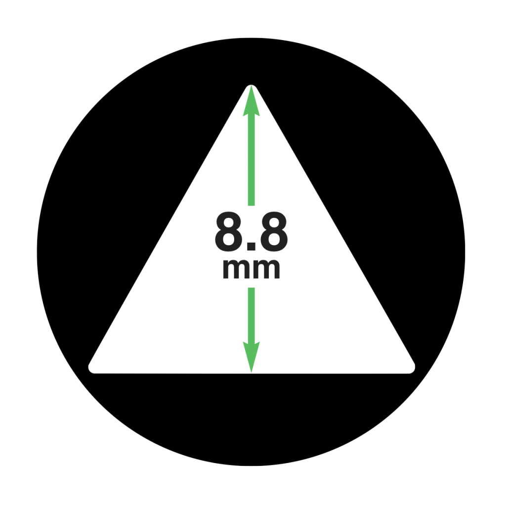 8mm Triangle Key - Plastic