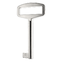 Chrome Wardrobe Key