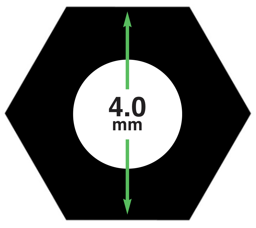 Universal Hexagonal Key (with Hole)